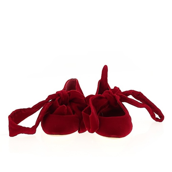 The Row Shoes - The Row Velvet Ballerina Shoe